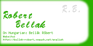 robert bellak business card